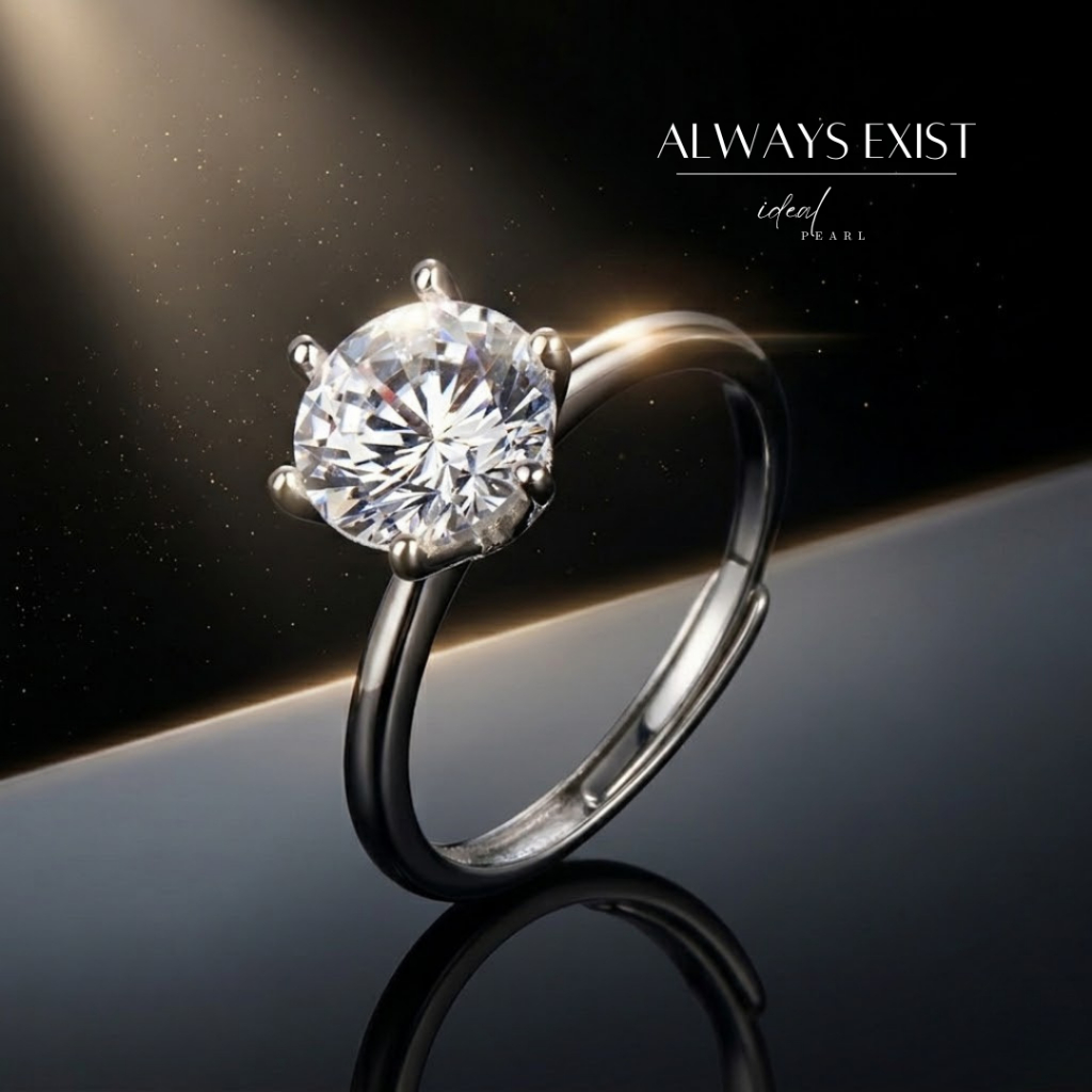 iDEAL แหวนเงินแท้ Always Exist แหวนเงิน แหวนปรับขนาด แหวนเพชร แหวนมงคล แหวนผู้หญิง แหวนแฟชั่น
