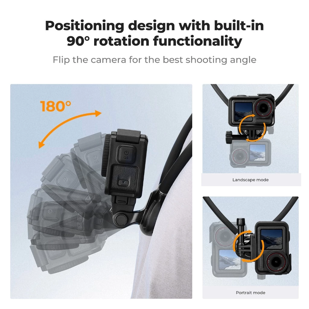 K&F CONCEPT Neck Mount สายคล้องคอ สำหรับถ่ายภาพ POV สำหรับGOPRO/DJI Action 6/5Pro/4/ Insta360 thumbnail 4