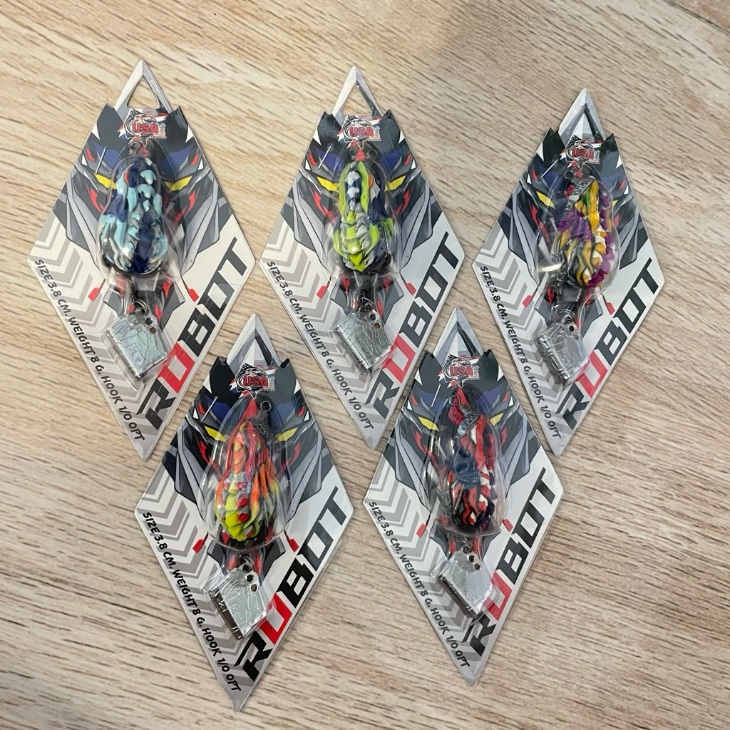 กบยาง ROBOT ขนาด 3.8 cm น้ำหนัก 8 g