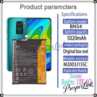 แบต Redmi 9 แบตNote9 (BN54) แบตเตอรี่โทรศัพท์มือถือ Redmi 9 /Note9 ​ Batterry​ รับประกัน 6 เดือนแถมชุดไขควง（5020mAh）