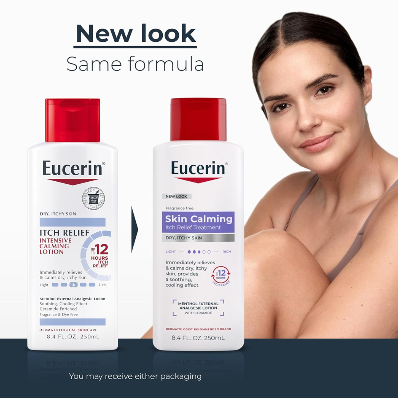 ยูเซอริน โลชั่น สำหรับผิวที่แห้งและคัน Eucerin Itch Relief Intensive Calming Lotion 250 ml (แพจเกจจิ้งอาจเปลี่ยนแปลง)