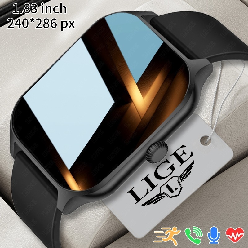 2026 New Bluetooth Call Smart Watch Men Women Fitness Sports 1.83inch Sleep Heart Rate Monitor Smartwatch For Android