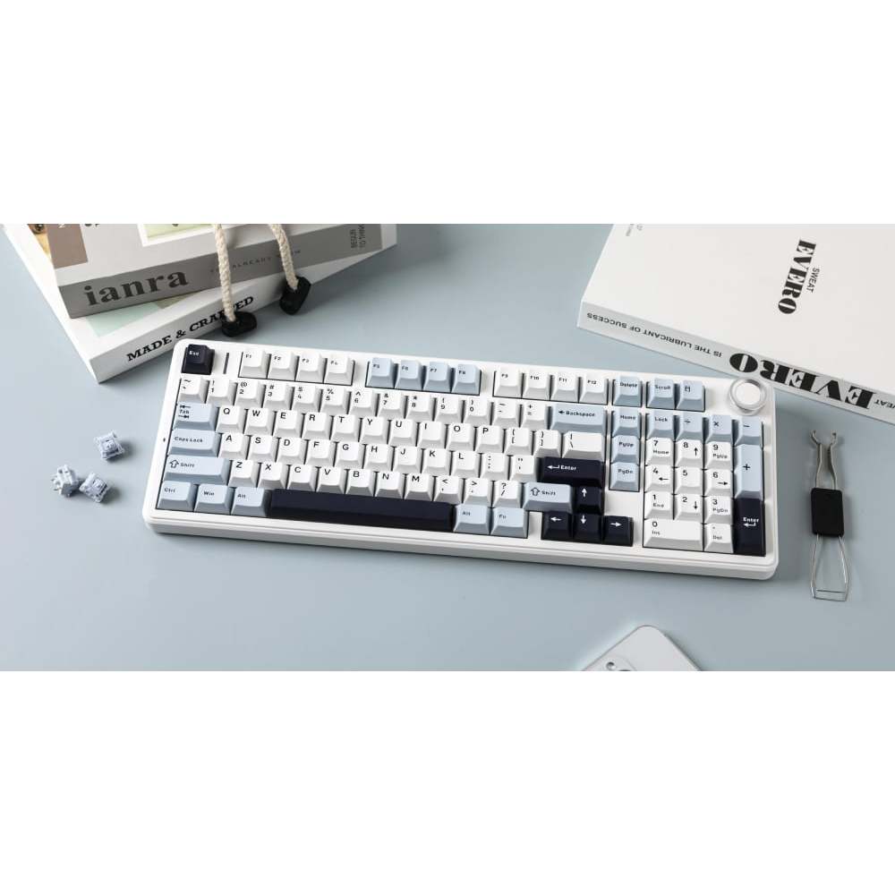 (ส่งต่อ) AULA F99 PRO SKY BLUE SWITCH RGB EN/TH (สีฟ้า-ดำ)