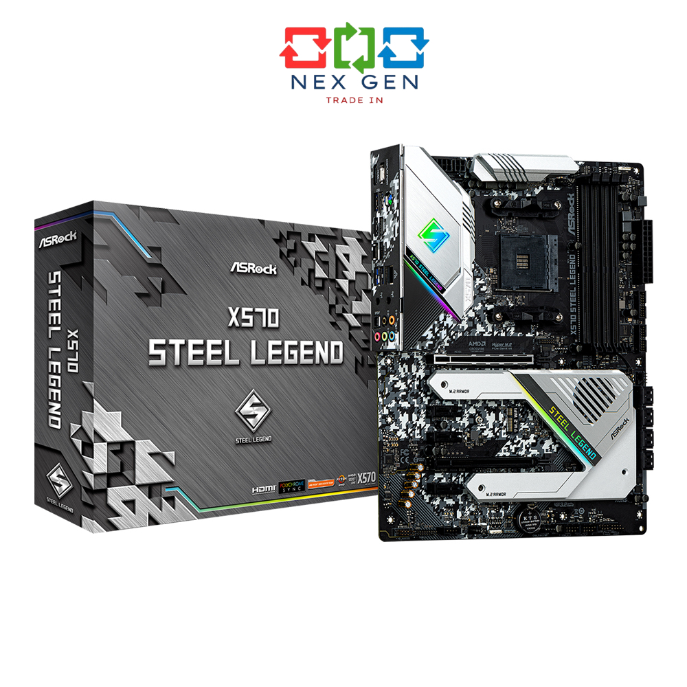 MAINBOARD (เมนบอร์ดมือสอง) ASROCK X570 STEEL LEGEND - AM4 DDR4