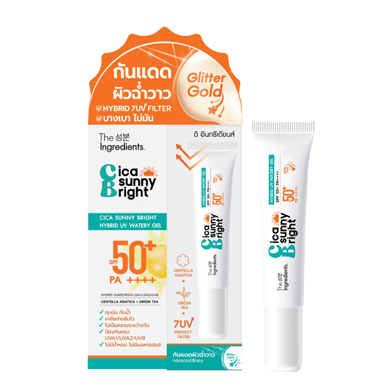 กันแดดซันนี่ไบรท์ 10g The Ingredients_Cica Sunny Bright UV Watery Gel SPF50+ PA+++