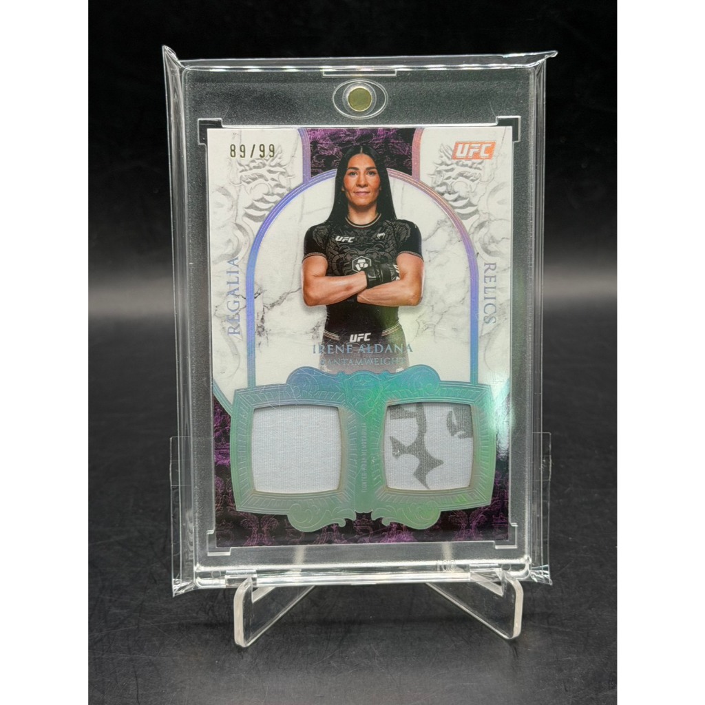 2025 Topps Royalty UFC Irene Aldana REGALIA RELIC Dual-Swatch /99 #RR-IA
