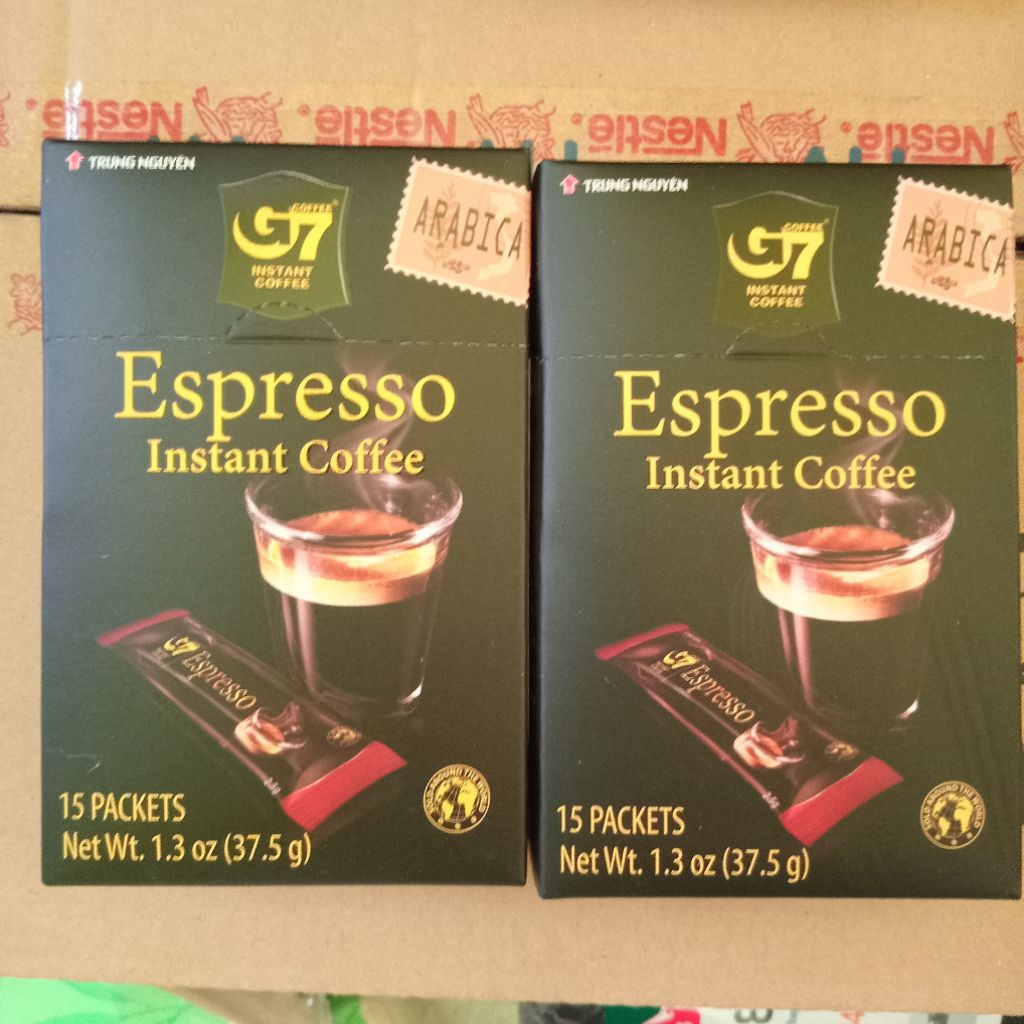 Espresso instant coffee 15ซอง กาเเฟดำจี7 G7 เข้มข้น กลิ่นหอม pure arabica beans