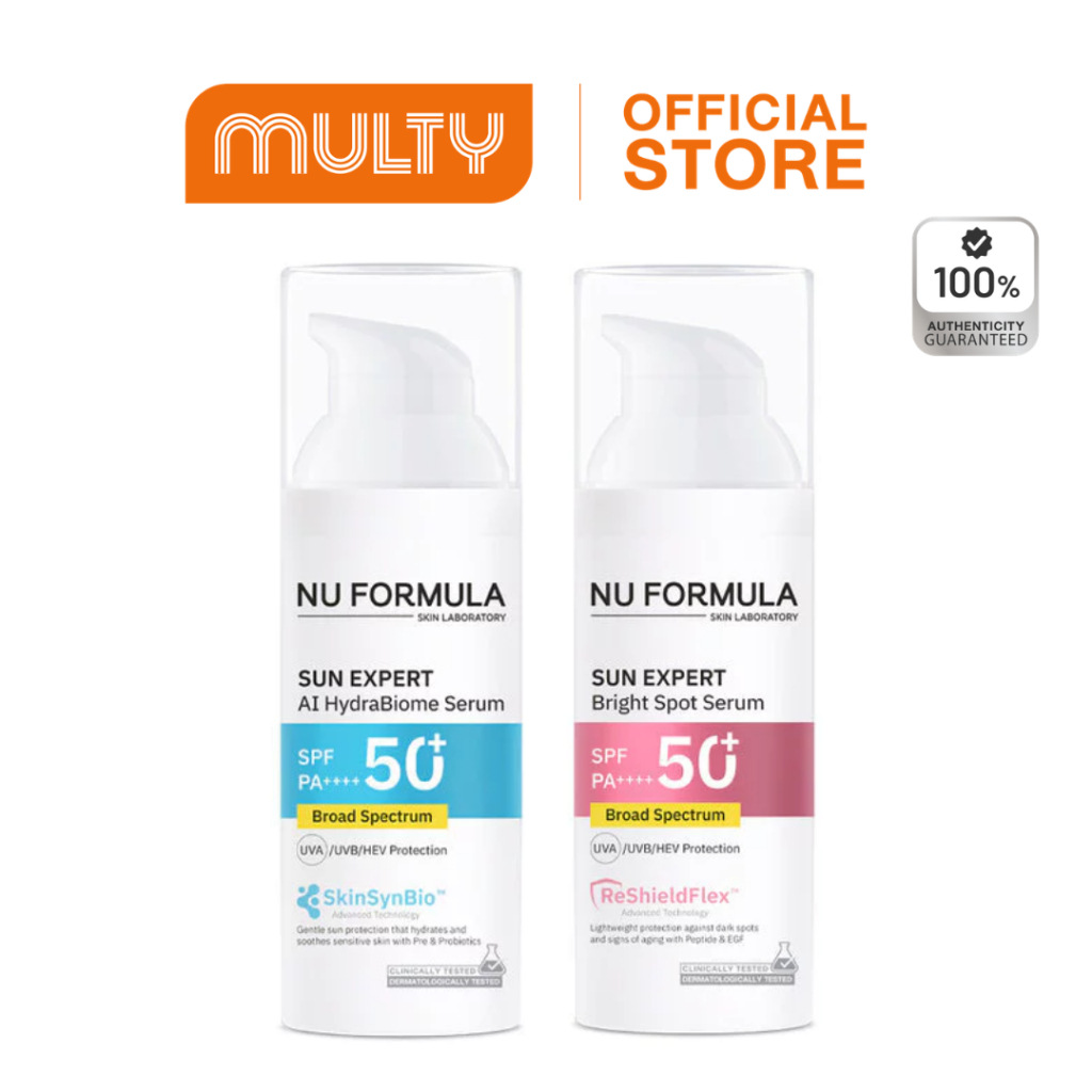 Nu Formula Sun Expert Serum SPF50+ PA++++ นู ฟอร์มูล่า กันแดดสำหรับผิวหน้า 40ml