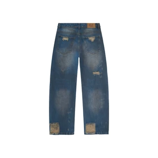 Vintage Blue Straight Fit Jeans / กางเกงขายาว