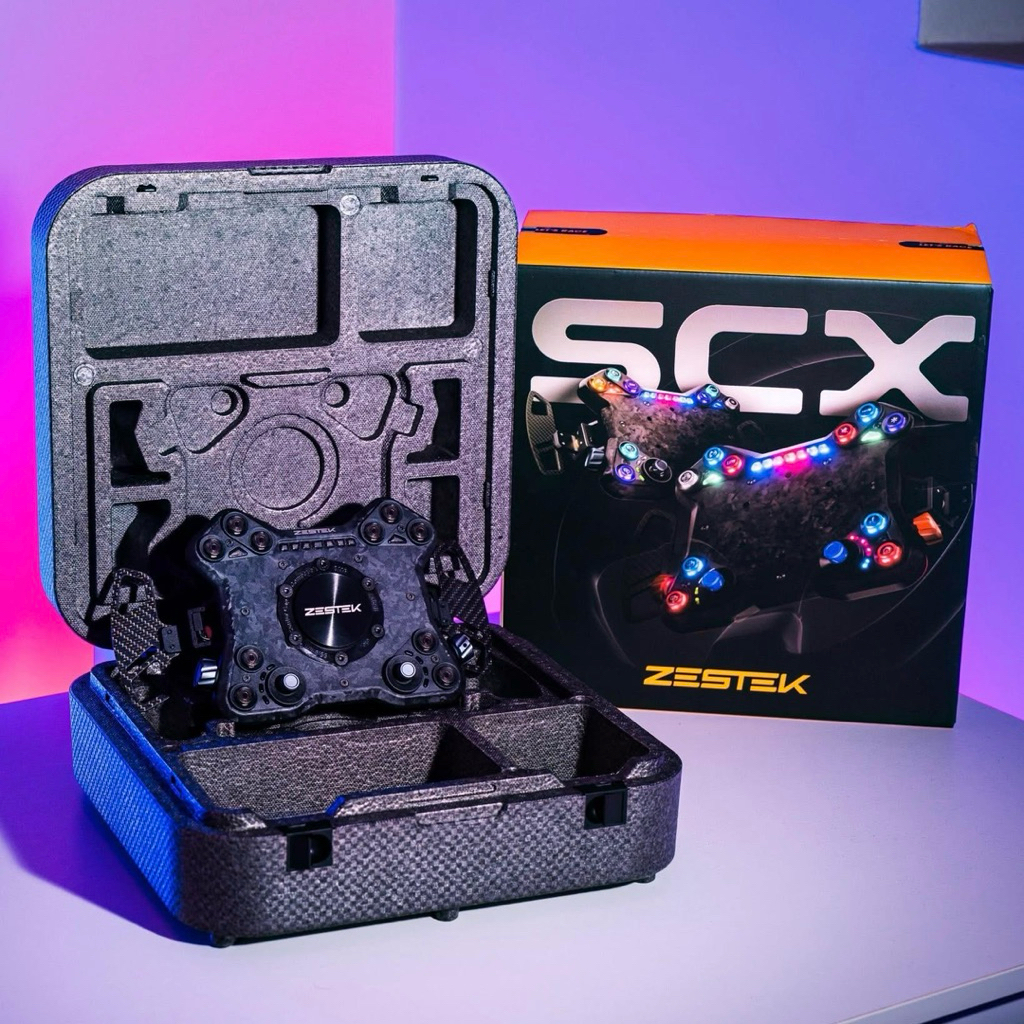 Zestek SCX แผงควบคุมพวงมาลัยซิ่ง Civic Fe / Fl / Fk สามารถปรับสีไฟได้อิสระ ฟิลอยู่ในสนามแข่ง