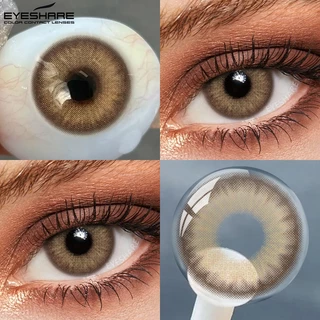 {COD}-Eyeshare 👍บาหลีสีน้ำตาล/สีเทา/สีฟ้า/สีเขียวคอนแทคเลนส์ 1 คู่ 14.2 มม.สีคอนแทคเลนส์ธรรมชาติรายปีเลนส์นุ่ม