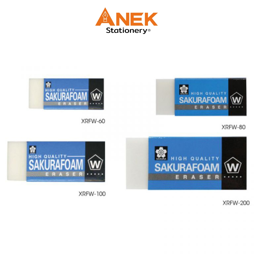 ยางลบดินสอ Sakura รุ่น Foam XRFW-60,80,100,200