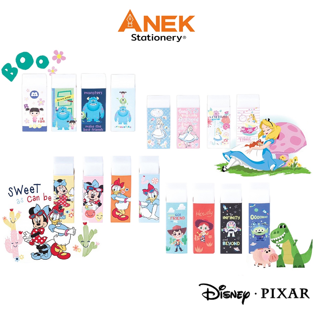 ยางลบ ยางลบดินสอ Master Art ลาย Disney-Pixar ลิขสิทธิ์แท้ 100% Toy story , Monster inc, Minnie , Alice (จำนวน 1 ก้อน)