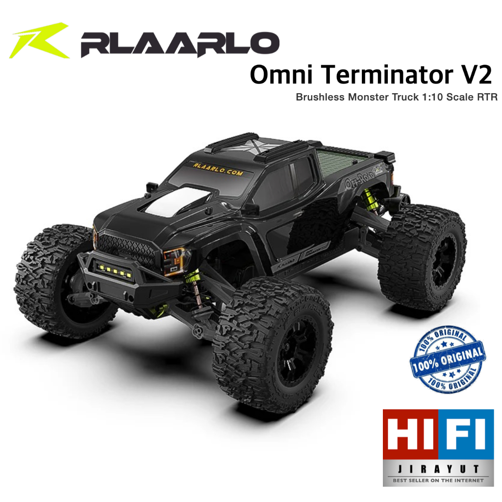 RLAARLO Omni Terminator V2 Brushless Carbon RTR 1/10 New 2026 ของแท้ 100% จัดส่งจากไทย พร้อมอะไหล่บร