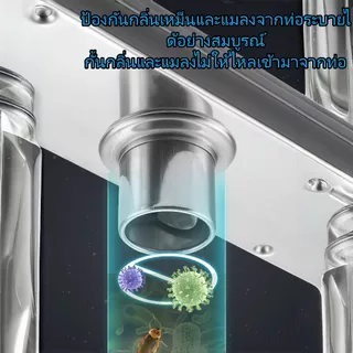 ตะแกรงน้ำทิ้ง สแตนเลส304 กันกลิ่น กันแมลง ล่องหน ฝังกระเบื้องได้ สี่เหลี่ยมผืนผ้า คุณภาพสูง ตะแกรงท่อระบายน้ำ 30/40/60cm