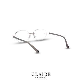 CLAIRE : (แว่นสายตาสั้นขานิ่ม) รุ่น " Nami " กันแดดUV400 ออกแดดเลนส์เปลี่ยนสี "เทาดำ" | Glasses