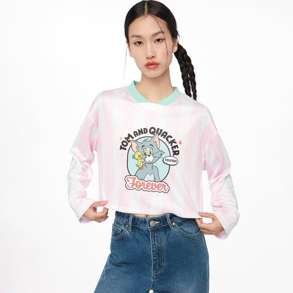 *ใหม่ป้ายห้อย* เสื้อเจอร์ซี่ลาย Tom&Jerry แบรนด์ Jelly Bunny💯