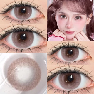 [📢FDA-approved❗ ]【ซื้อ1คู่แถม ลิปสติก💋】Midroo เลนส์บิ๊กอายน่ารัก ขยายรูม่านตา Bunny Pink/Blue/Brown-14.5MM รายเดือน