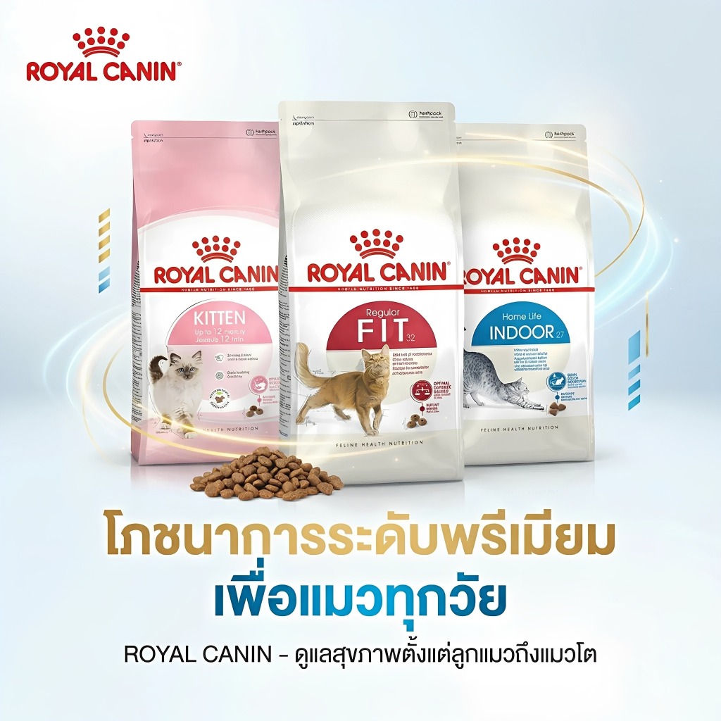 Royal Canin สำหรับลูกแมว4-12เดือน KITTEN สำหรับแมวโต1-7ปี FITสำหรับแมวเลี้ยงในบ้าน INDOOR แบบแบ่งขาย