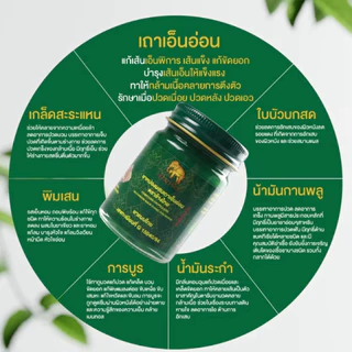 ยาหม่องผสมเถาเอ็นอ่อน ตราช้างไทย บรรเทาอาการ ปวดเมื่อยตามร่างกาย