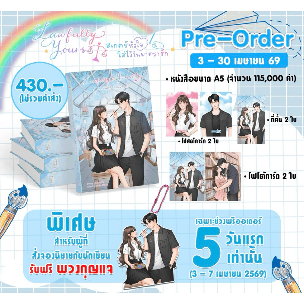 หนังสือมือหนึ่ง - (พร้อมส่งค่ะ) Law fully your สเกตช์หัวใจใส่ไว้ในมาตรารัก / Aday6