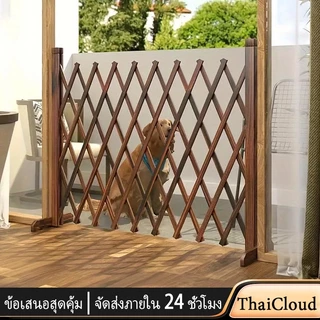 รั้วไม้มัลติฟังก์ชั่รั้วพับเก็บได้รั้วสัตว์เลี้ยงสามารถป้องกันไม่ให้สัตว์เลี้ยงวิ่งติดตั้งได้ง่ายและหนาเสริมแรง