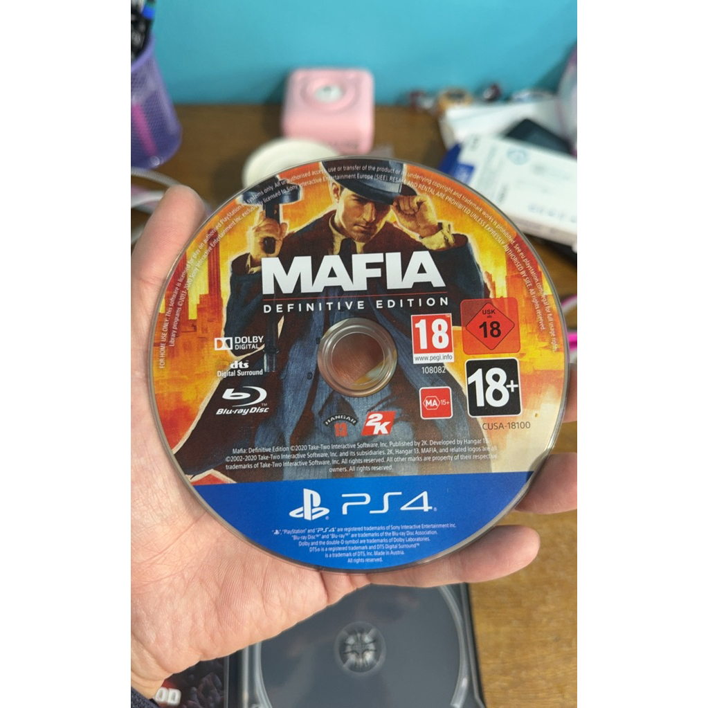 แผ่นเปล่า ps4 มือสอง mafia definitive edition