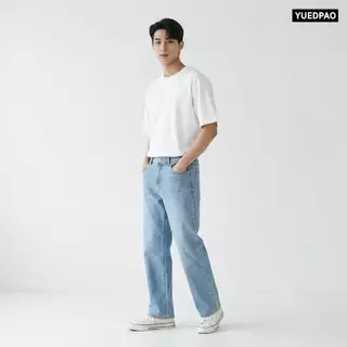 Yuedpao Smooth Flex Jeans (Straight Leg) กางเกงยีนส์ผู้ชายทรงกระบอก ยืดแต่ไม่ย้วย ยีนส์ยืด กางเกงยีนส์