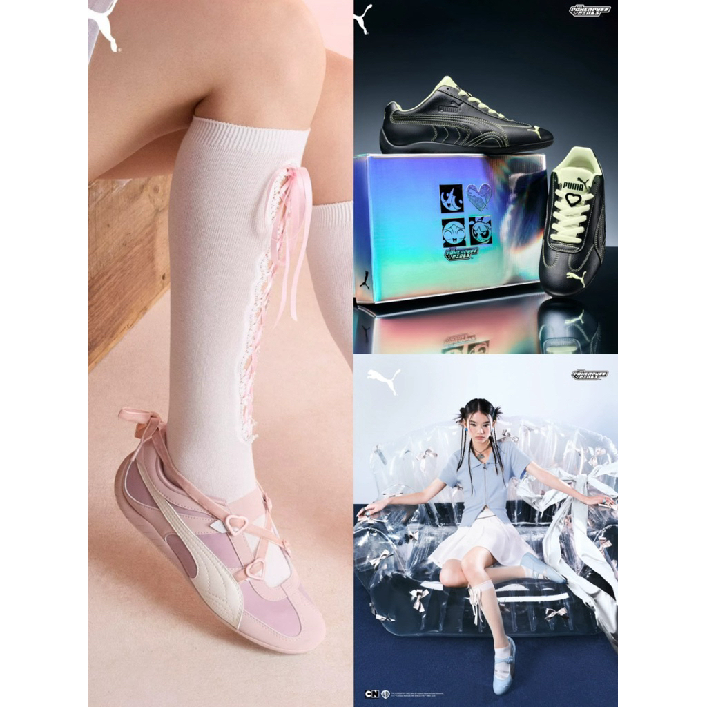 👞พรีออเดอร์ 15-20วัน [แบรนด์แท้💯] PUMA Shoes - Puma Speedcat x Powerpuff Girls รองเท้าผ้าใบ Puma Sne