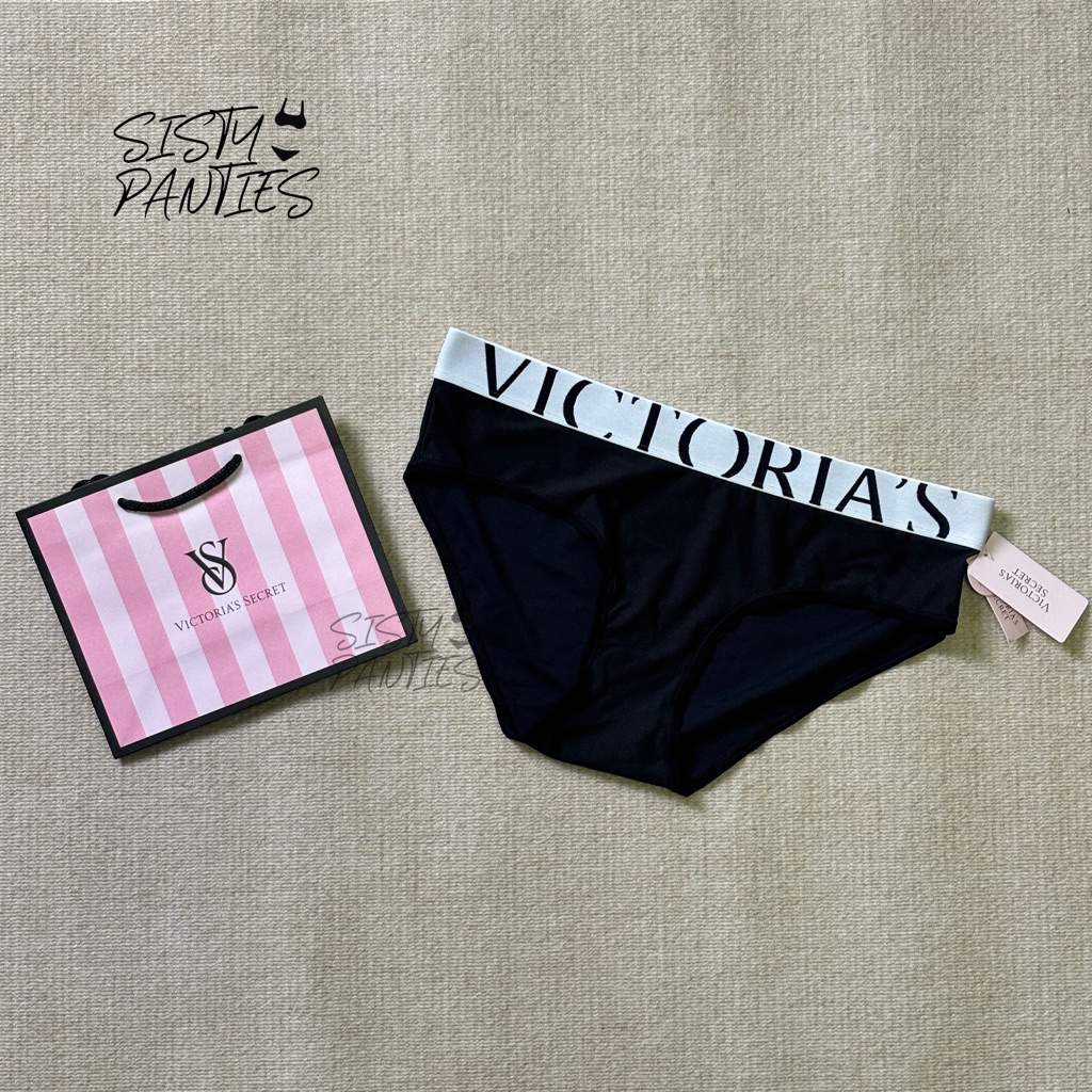 (สินค้าพร้อมส่ง) Victoria's Secret กางเกงชั้นใน Exploded Logo Cotton Hiphugger Panty ของแท้!