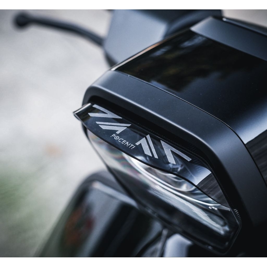 J200!! แก็ปไฟหน้า Lambretta J200 ชิวไฟหน้า ตรงรุ่น แลมเบรตต้า หมดปัญหาไฟหน้าแยงตา ติดตั้งง่าย ลงตัว : Pocenti Scooters