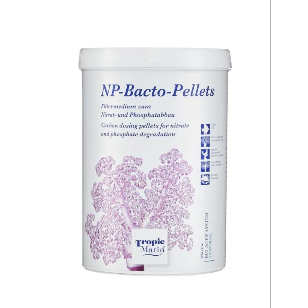 Tropic Marin NP-BACTO-PELLETS วัสดุกรองชีวภาพ ที่ช่วยลดไนเตรตและฟอสเฟตในตู้ปลาทะเลอย่างมีประสิทธิภาพ