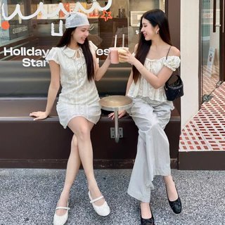 3pcs.basket Marine lace top เสื้อแขนตุ๊กตา