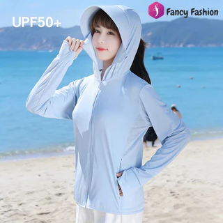 Fancy [2026 New] เสื้อกันยูวี UPF50+ ผ้า Ice Silk เย็นทันที เสื้อคลุมกันแดดแฟชั่น ชาย/หญิง ใส่ไปทะเล สงกรานต์ (พร้อมส่ง)