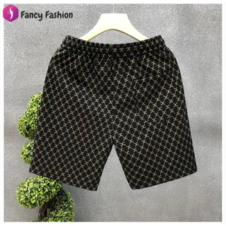 FancyFashionM-3XL กางเกงขาสั้นผู้ชาย ไซส์ใหญ่ ลําลอง ทรงหลวม ผ้าไหมน้ําแข็งมีน้ําหนักเบาและระบายอากาศได้ดี ขาวแฟชั่นชาย