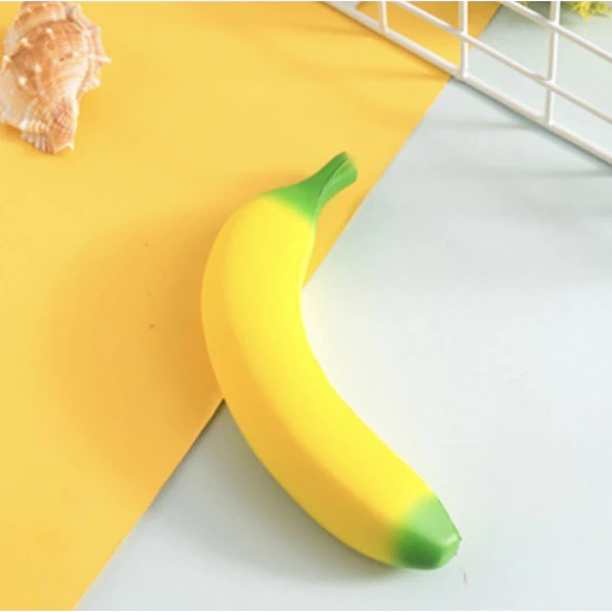 PP-4541 ของเล่นยางทรงกล้วย บีบมีเสียง กัดเพลิน น้องหมาชอบมาก ปลอดภัย พร้อมส่ง 🍌🐶💖