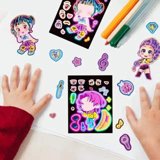 [ขายดี ซื้อซ้ำ🔥ส่งไวจากนนท์] สติ๊กเกอร์ แต่งตัว นักล่าปิศาจ KPop | DIY PVC Sticker DH