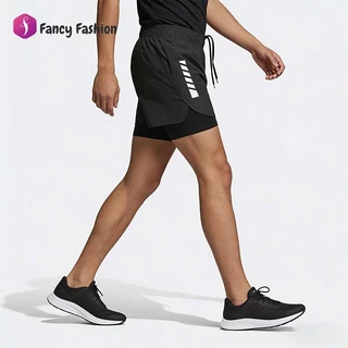 Fancy 🇹🇭พร้อมส่งในไทย🇹🇭 กางเกงกีฬาขาสั้น ไซส์ใหญ่ ผู้ชาย กางเกงว่ายน้ำกีฬา มีความยืดหยุ่นสูง สองชั้น สไตล์ใหม่