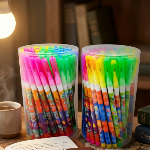 ✏️กระป๋อง 72 ด้าม (5588)✏️ ดินสอต่อไส้ ดินสอเปลี่ยนไส้HB  ลายการ์ตูน หลากสีสัน น่าใช้ เครื่องเขียนสำนักงาน โรงเรียน ราคา ถูกที่สุด ดีลบีเคเค แกลเลอรีภาพที่ 7