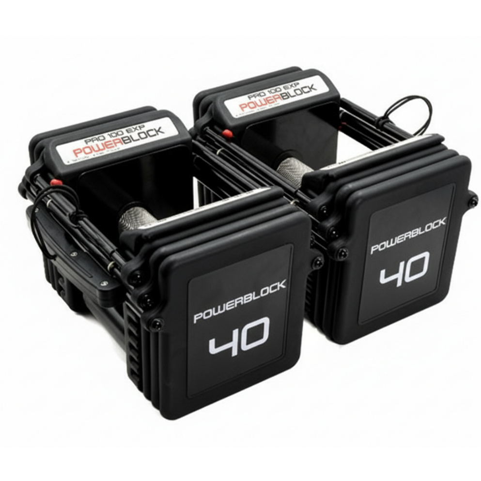 Powerblock Pro 100 EXP Stage 1 40 lbs(18 กิโลกรัม ) ดรัมเบลปรับน้ำหนักได้ 40 lbs (18 กิโลกรัม) 1 คู่