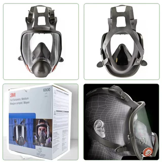 3M 6800 01/03/06 ภาพวาด Spraying Respirator หน้ากากแก๊สอุตสาหกรรมเคมี Full Face หน้ากากแก๊สความปลอดภัยทํางานก