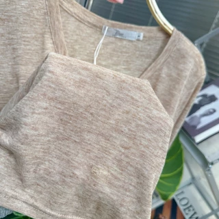188-189 รุ่น Chill Summer (ชิลล์ ซัม-เมอร์ )เสื้อแขนยาว คอยู ดีไซน์เรียบง่าย ผ้าบาง ผ้าสโนว์