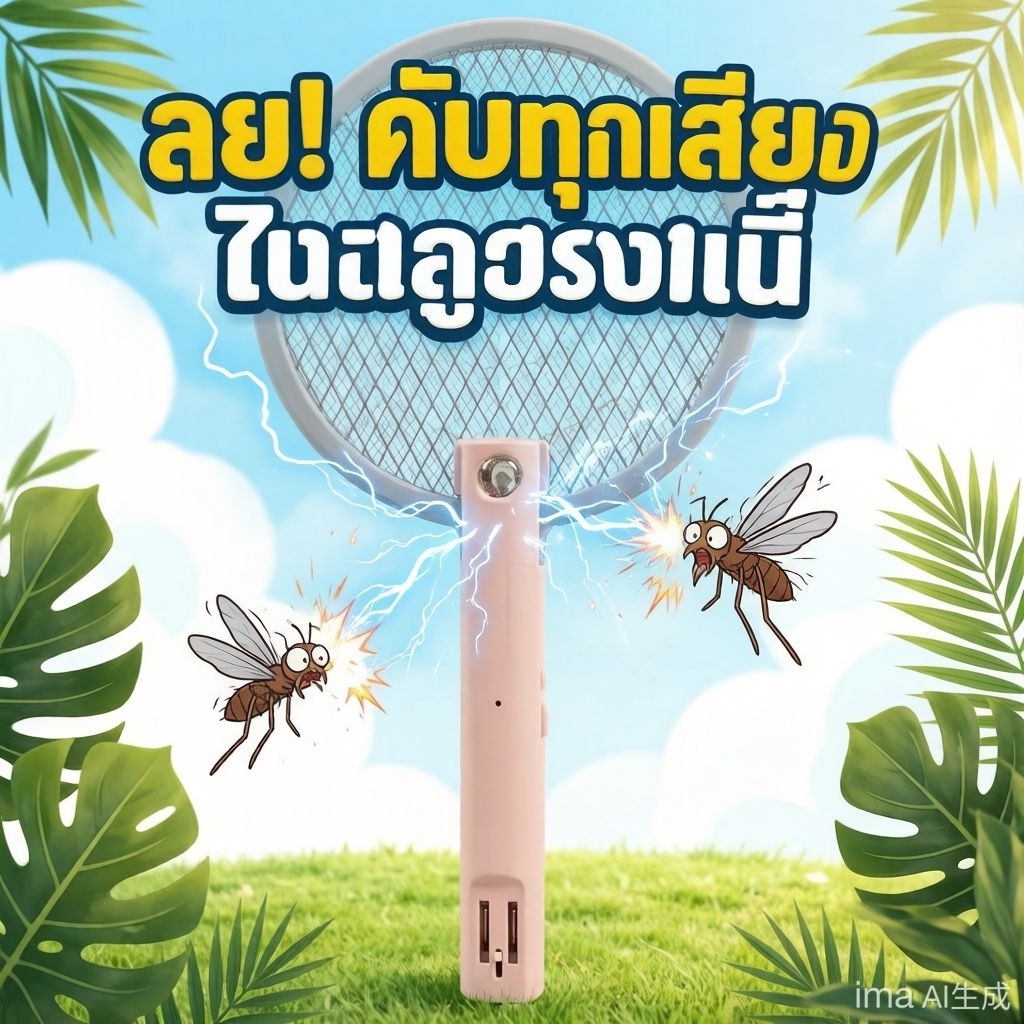 สินค้าพร้อมส่งในไทย ไม้ตียุงไฟฟ้า ราคาพิเศษ คุณภาพสูง คุณภาพดี กำจัดยุงได้ผลดีมาก