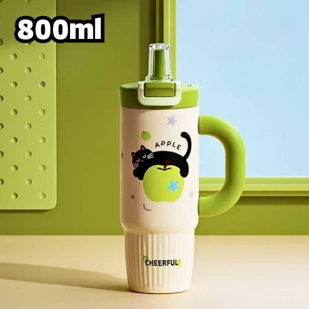 แก้วน้ำสแตนเลส cool 800 ML. มีด้ามจับ