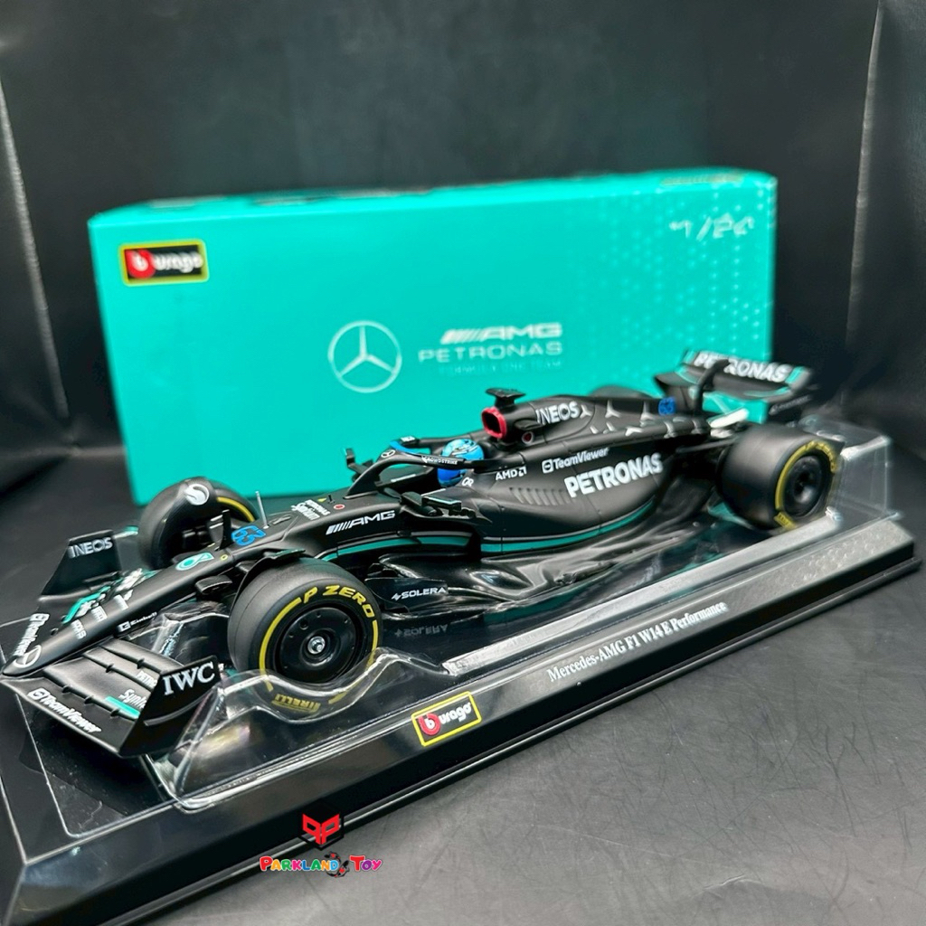 โมเดล รถ F1เบนซ์ ยี่ห้อ Burago สเกล 1/24 Model Car F1 Mercedes-AMG F1 W14E Performance