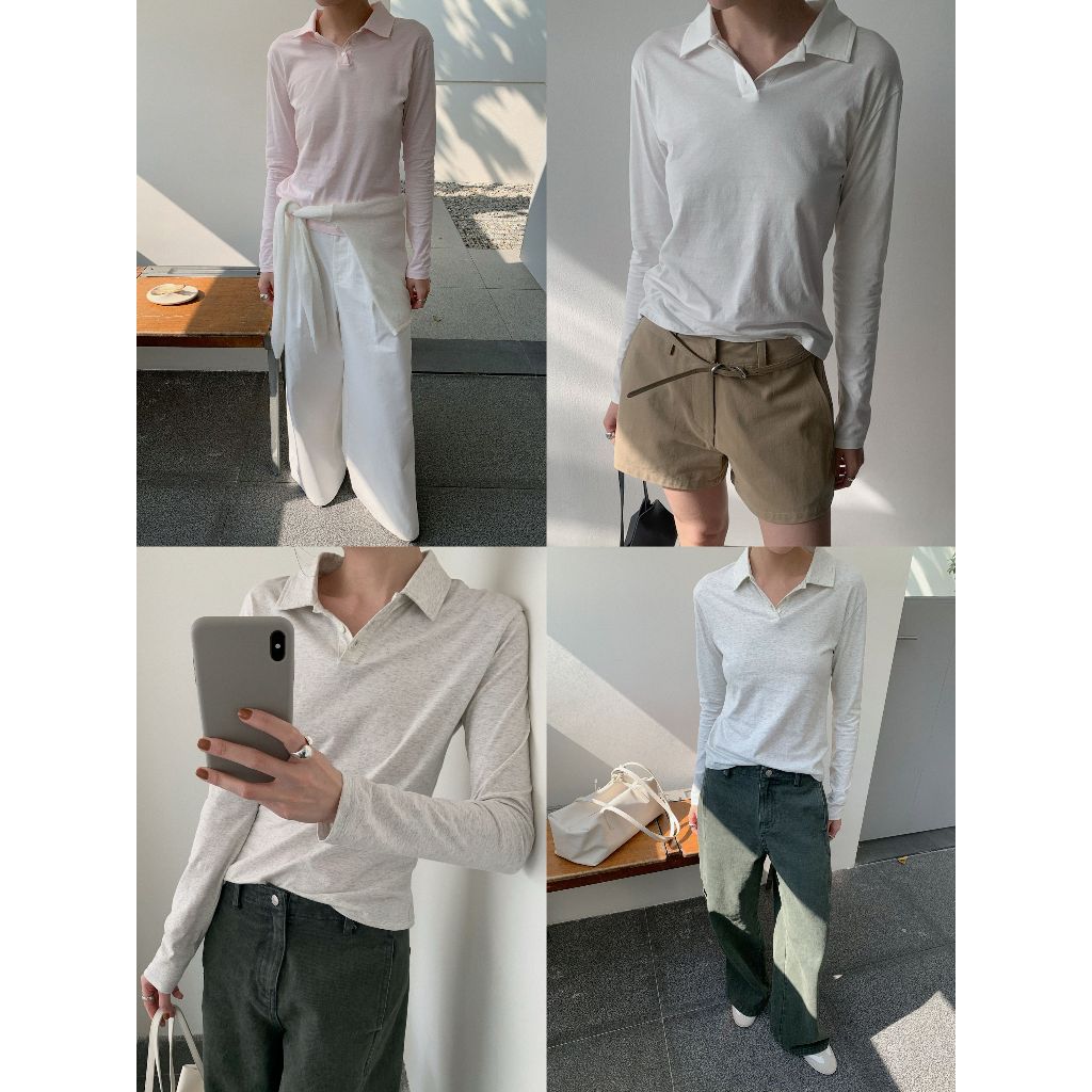 INBYIN - เสื้อแขนยาวโปโล LONG SLEEVE POLO - I3455