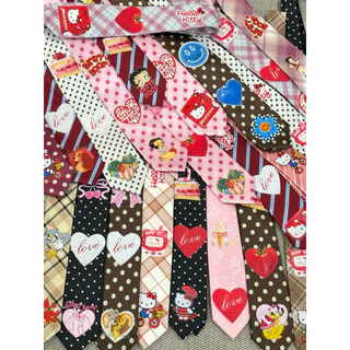 พร้อมส่ง - เนคไทลายการ์ตูน DIY แบบผูกเอง necktie