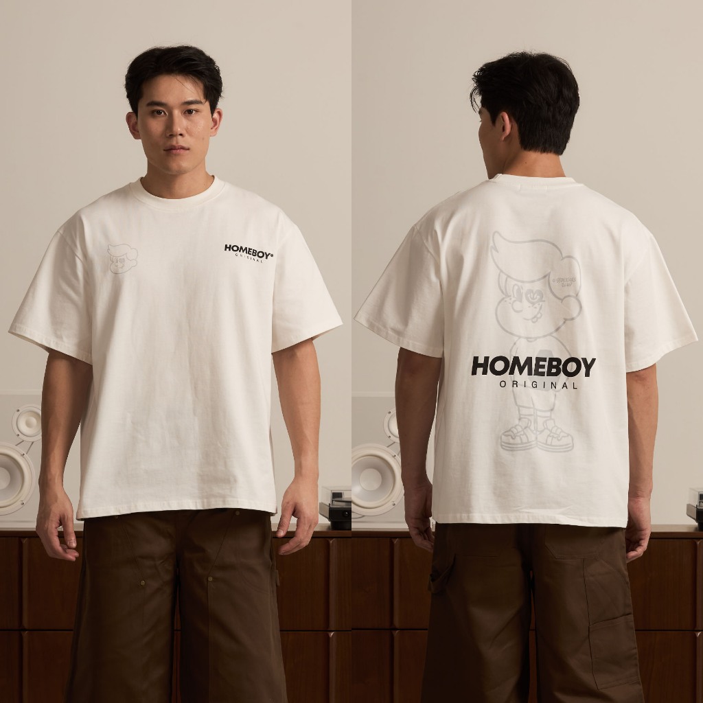 HOMEBOY เสื้อOVERSIZE   HB.MAX.ORIGINAL   คอตตอน100% ใส่ได้ทุกวัน