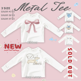 GENTE-Metal Raglan Tee (เสื้อยืดคอกลมแขนยาว)