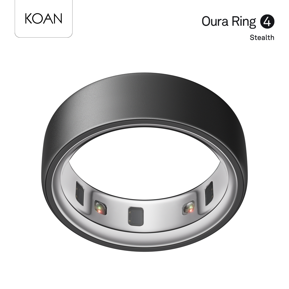 Oura Ring 4 แหวนอัจฉริยะ Smart Ring - แหวนติดตามสุขภาพ สีเทาเข้ม / Stealth